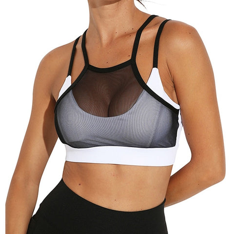 Sexy Breathable Mesh Sport Top
